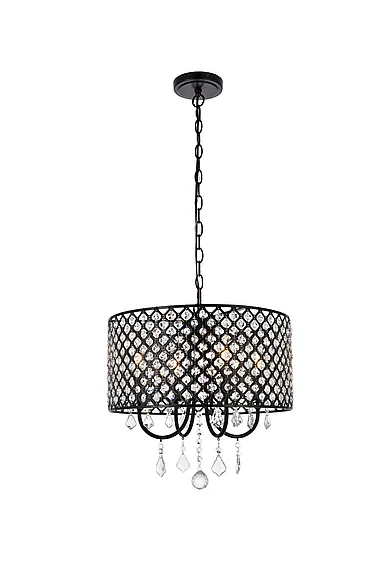 Elegant Elise 17 In. Pendant in Black LD711D17BK CLOSEOUT