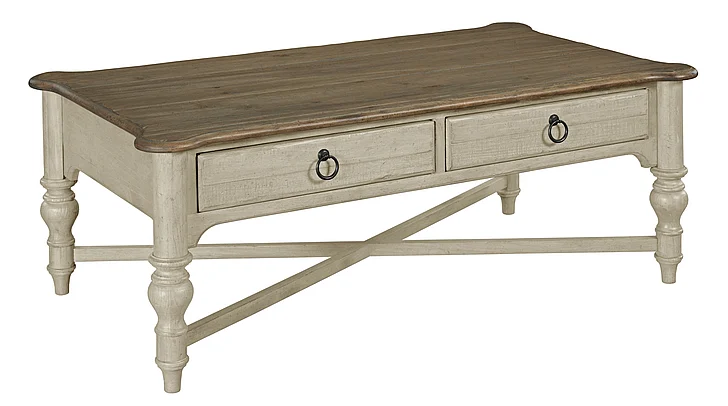 Kincaid Weatherford Cocktail Table in Cornsilk Finish 75-023