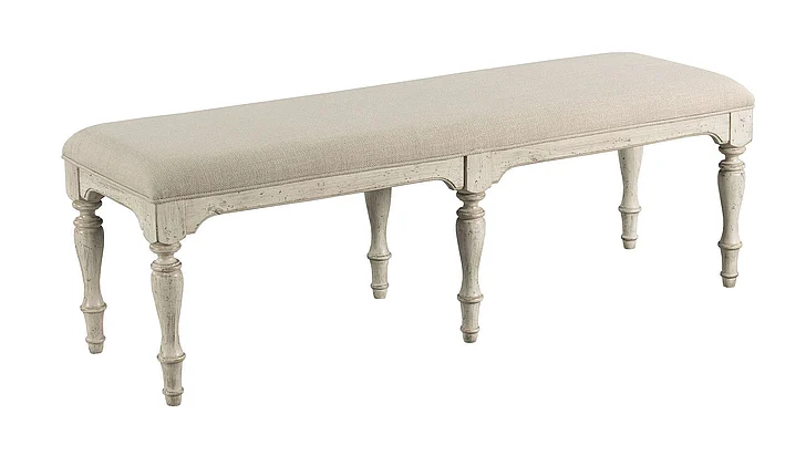Kincaid Weatherford Belmont Dining Bench in Cornsilk 75-068