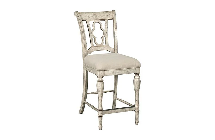 Kincaid Weatherford-Cornsilk Kendal Counter Height Side Chair in White 75-069