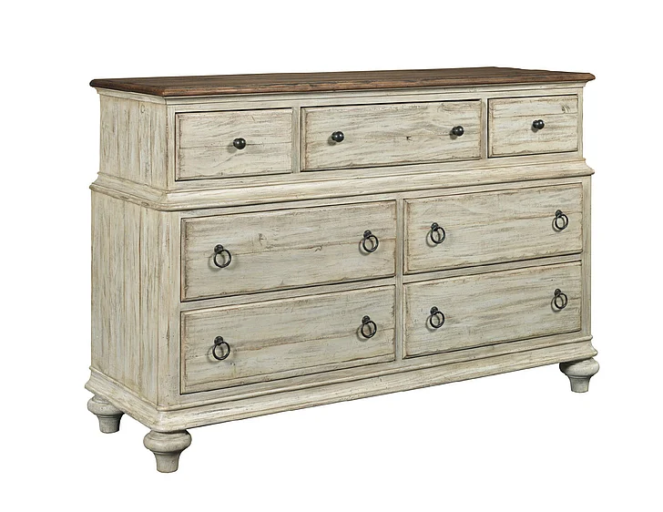 Kincaid Weatherford Wellington Drawer Dresser in Cornsilk 75-162