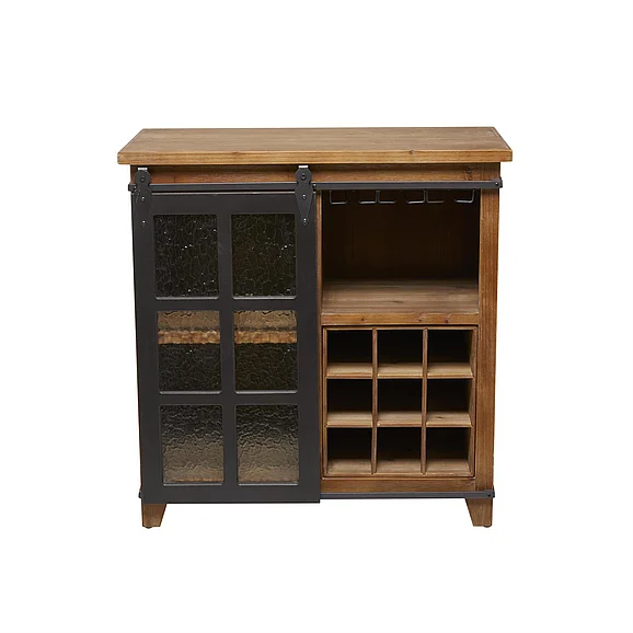 UMA Brown Wood Standing Wine Rack, 32" x 16" x 33" | 75071 CLOSEOUT