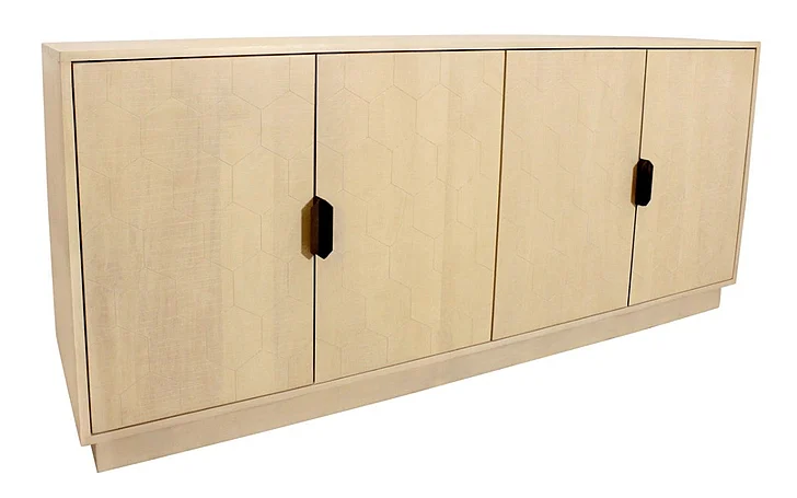 Moti Furniture Ren 4-Door Sideboard in Aged Natural 75109012