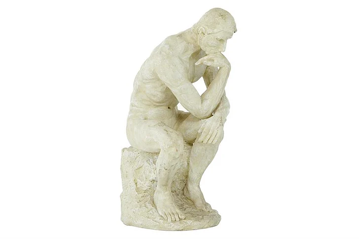 UMA Beige Polystone Traditional Sculpture, 12" x 6" x 5" | 75138