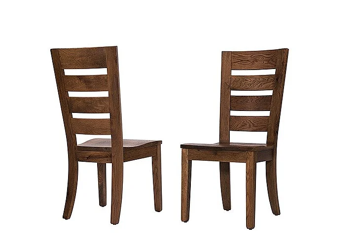 Vaughan-Bassett Dovetail Dining Horizonal Slat Side Chair (Set of 2) in Natural 752-020
