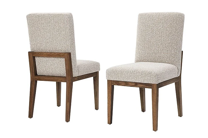 Vaughan-Bassett Dovetail Dining Upholstered Side Chair (Set of 2) in Natural 752-030C