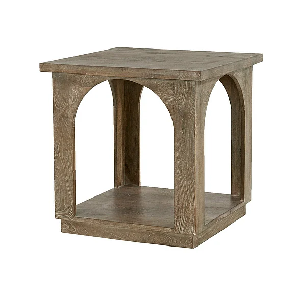 Moti Furniture Archie End Table in North Creek Brown 75204002