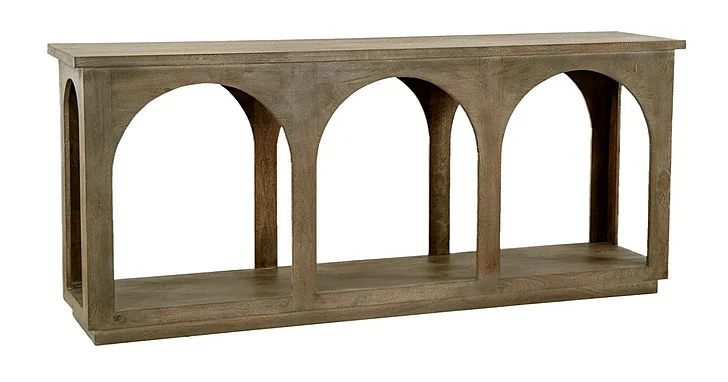 Moti Furniture Archie Console Table in North Creek Brown 75205002