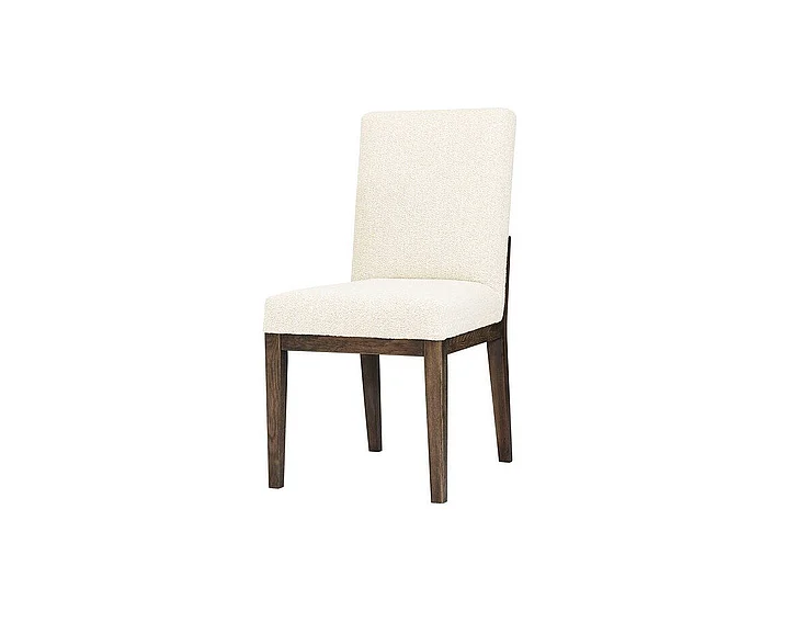 Vaughan-Bassett Dovetail Uph Side Chair White Fabric in Aged Grey 753-030A