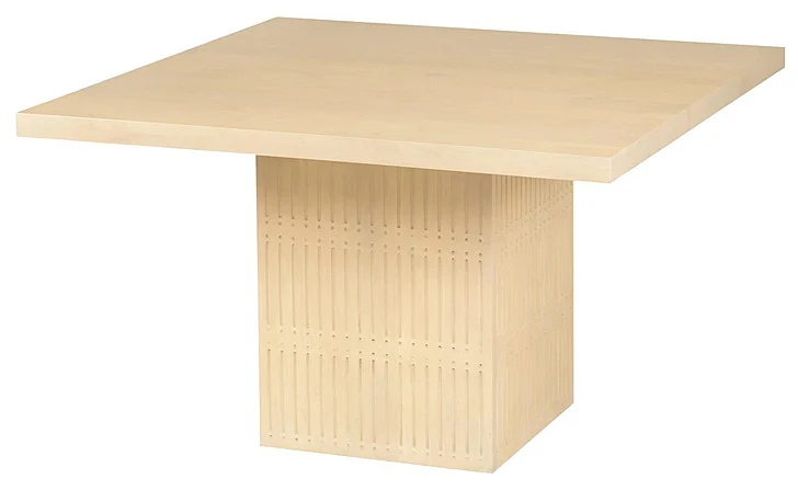 Moti Furniture Sampson 60" Square Dining Table in Aged Natural 75302002