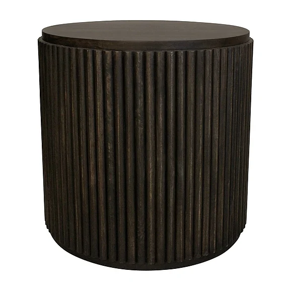 Moti Furniture Odin End Table in Charred Ember 75404001