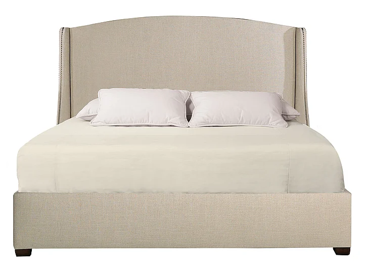 Bernhardt Interiors Cooper Wing Queen Bed with Taller Headboard in Espresso