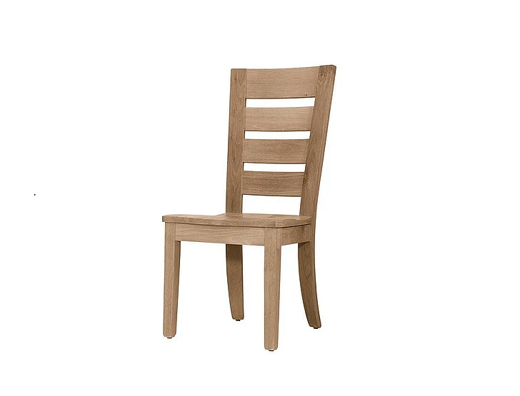 Vaughan-Bassett Dovetail Horizontal Slat Side Chair in Bleached White 755-020