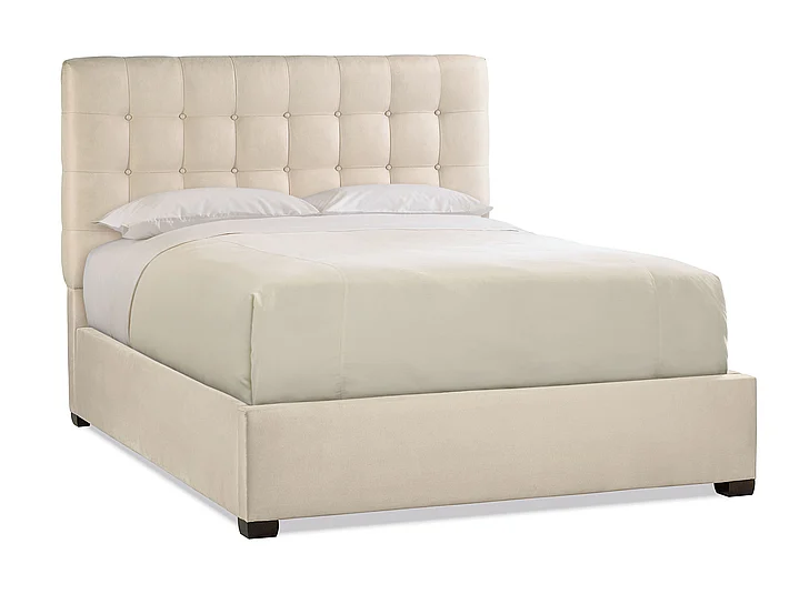 Bernhardt Interiors Avery Button-Tufted Full Bed in Espresso