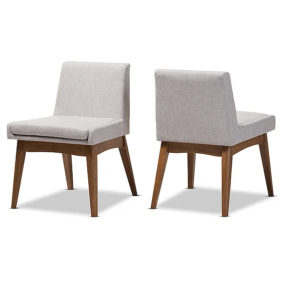 Baxton Studio Nexus Greyish Beige Dining Side Chair (Set of 2) 7588
