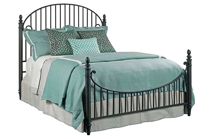 Kincaid Weatherford-Heather Caitlin Queen Metal Bed in Black 76-125P