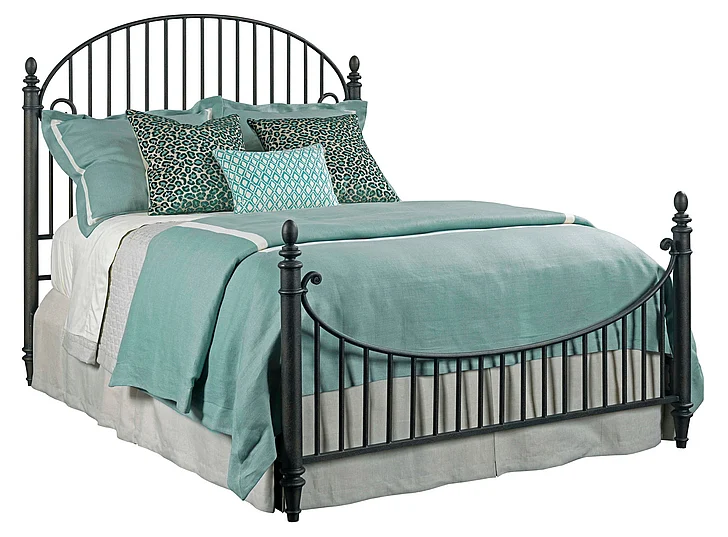 Kincaid Weatherford Catlins Queen Metal Bed in Black