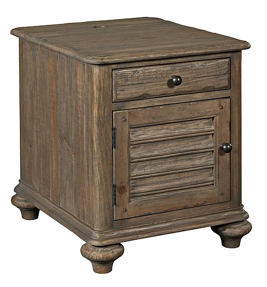 Kincaid Weatherford Chairside Table in Heather Finish 76-026