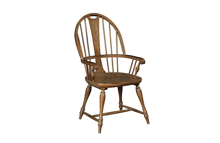 Kincaid Weatherford-Heather Baylis Arm Chair in Brown 76-064 (Set of 2)