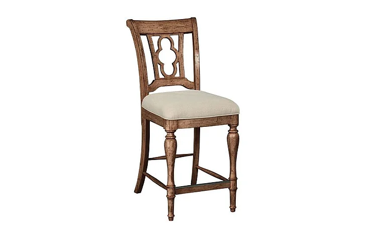 Kincaid Weatherford-Heather Kendal Counter Height Side Chair in Brown 76-069