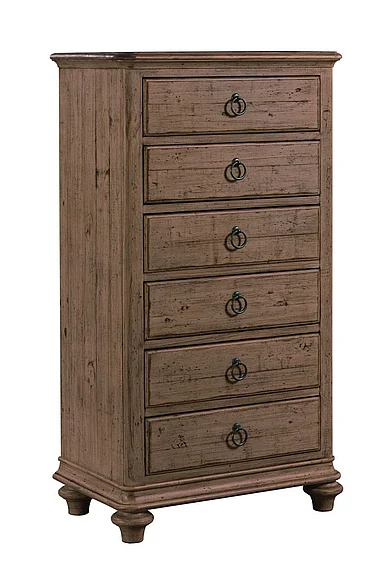 Kincaid Weatherford 6 Drawer Lingerie Chest in Grey Heather 76-106