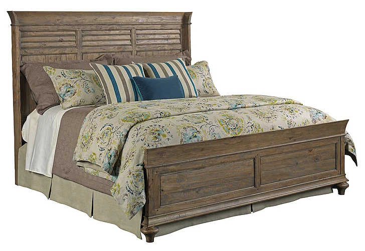 Kincaid Weatherford Shelter King Bed in Grey Heather