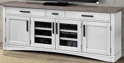 Parker House Americana Modern 76 in. TV Console in Cotton AME#76-COT