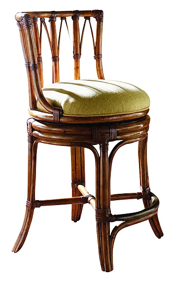 Tommy Bahama Island Estate South Beach Swivel Counter Stool in Macadamia