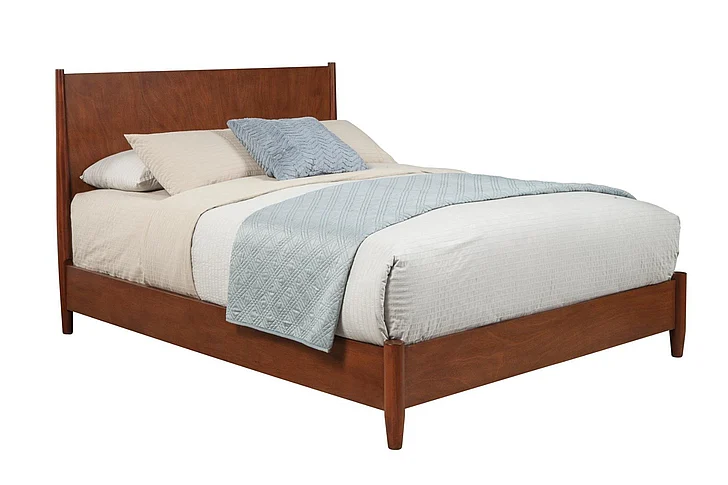 Alpine Furniture Flynn Cal King Platform Bed in Acorn 766-07CK