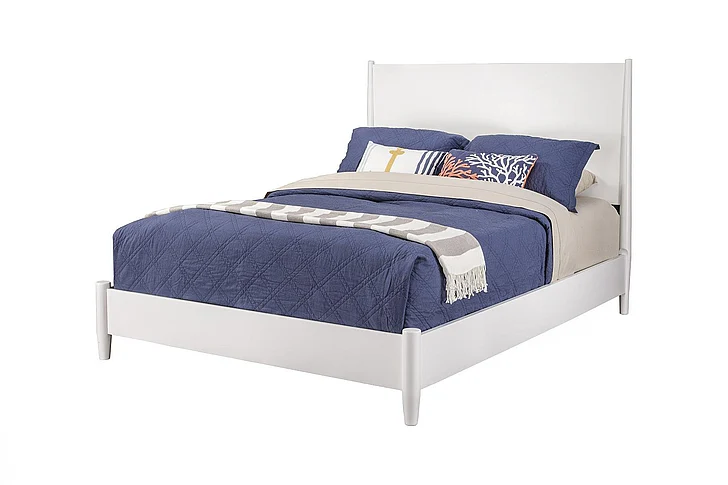 Alpine Furniture Flynn Queen Platform Bed in White 766-W-01Q
