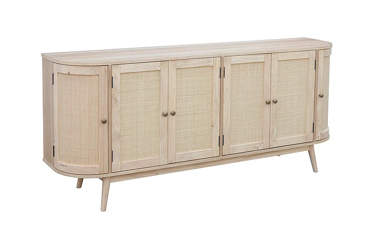 Cottage Creek Accents Lighthouse Six Door Cabinet in Cream 8182-1061