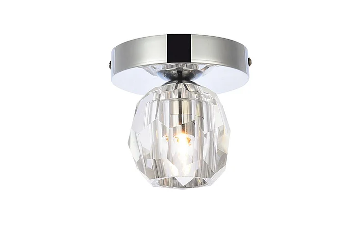 Elegant Eren 1 Light Chrome Flush Mount 3505F5C