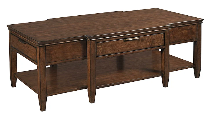 Kincaid Elise Solid Wood Cocktail Table in Amaretto 77-023