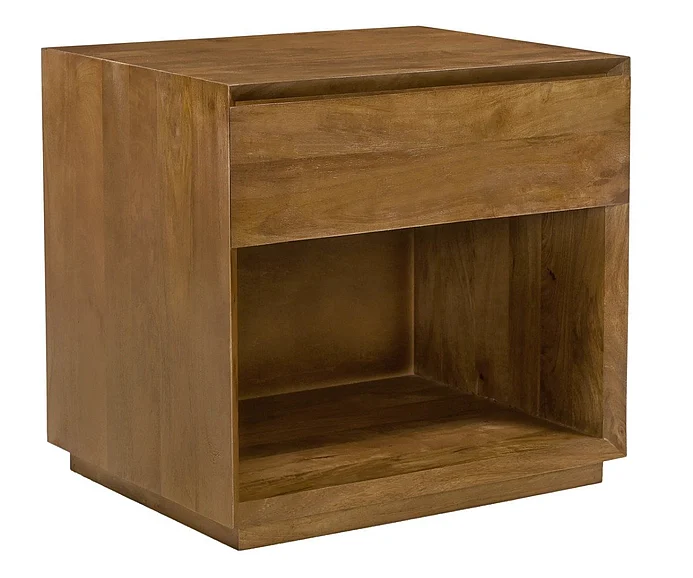 Moti Furniture Flagstaff 1-Drawer Nightstand in Spice Tan 77014023