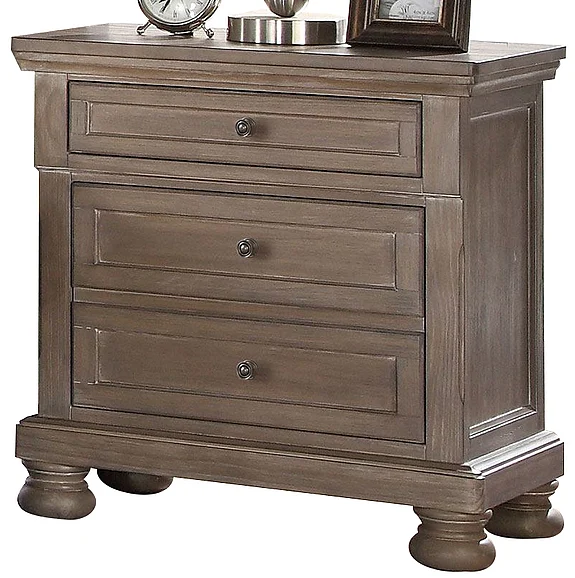 New Classic Furniture Allegra Nightstand in Pewter B2159-040 PROMO