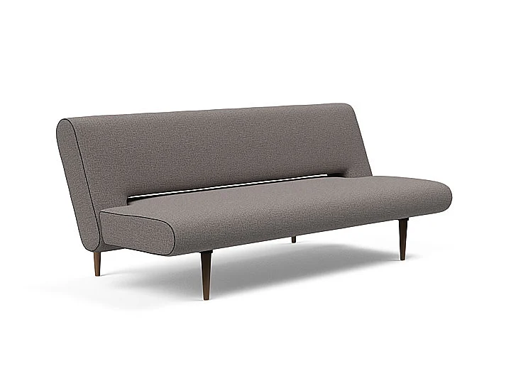 Innovation Living Unfurl Sofa Bed in Dark Wood Legs (521 Mixed Dance Grey) 772001521-10-3-2