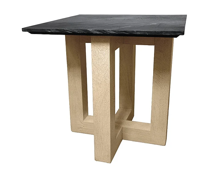 Moti Furniture Bradford End Table w/ Black Marble Top 77204021