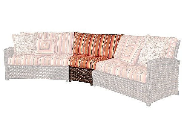 South Sea Outdoor Huntington Sectional 45 Wedge in Frame Hazlenut Finish 77256-HZN