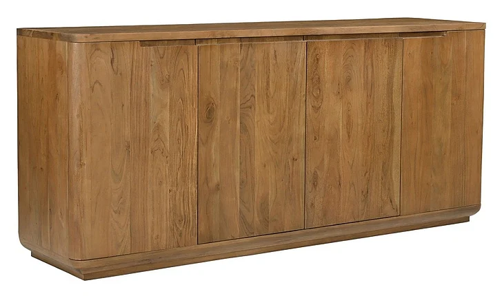 Moti Furniture Bernard 4-Door Sideboard in Acacia Tan 77509012