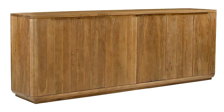 Moti Furniture Bernard 6-Door Sideboard in Acacia Tan 77509013
