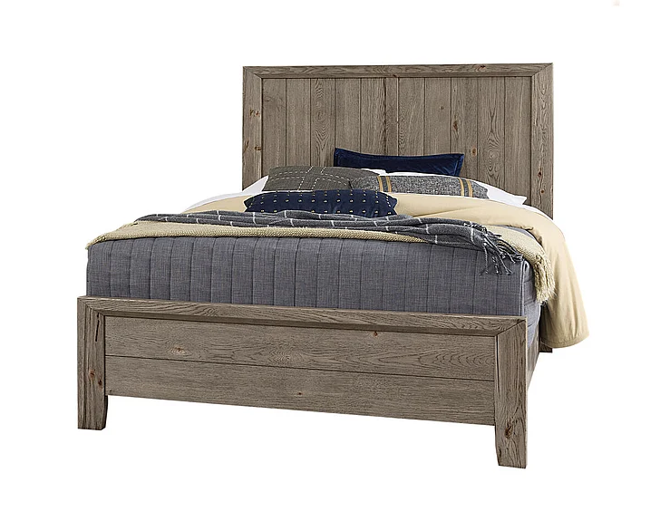 Vaughan Bassett Yellowstone Queen Panel Bed in Dapple Grey