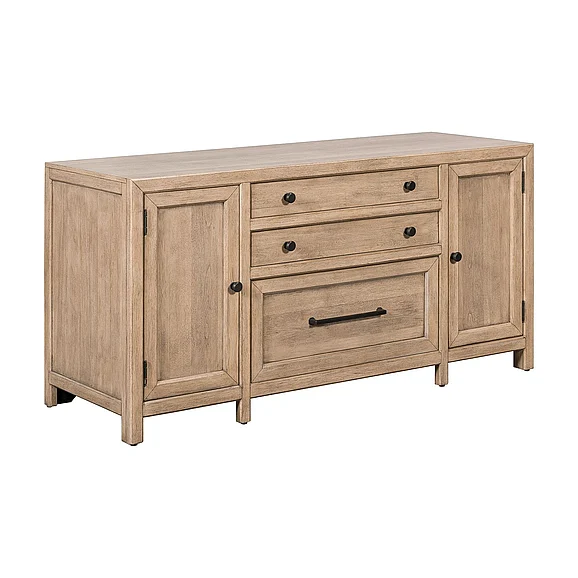 Liberty Furniture Proximity Place Credenza in Barley Buff 780-HO121
