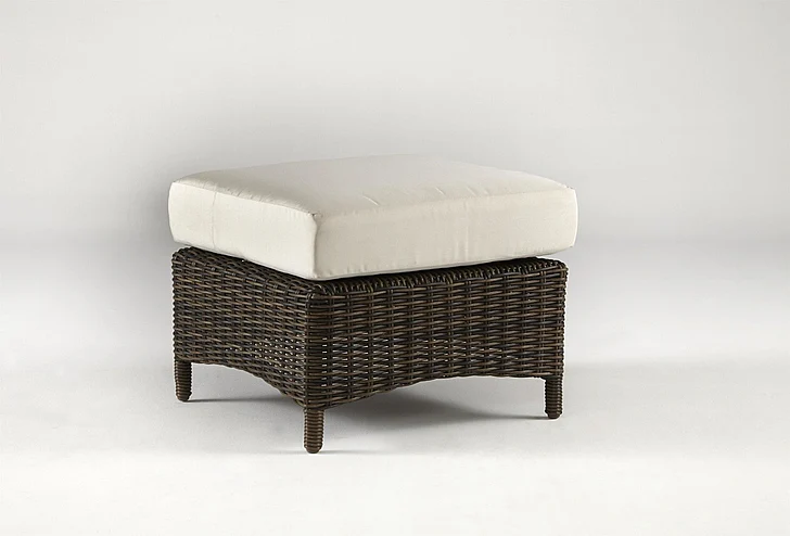 South Sea Outdoor ST John Ottoman in Frame Cappucino Finish 78506-CAP