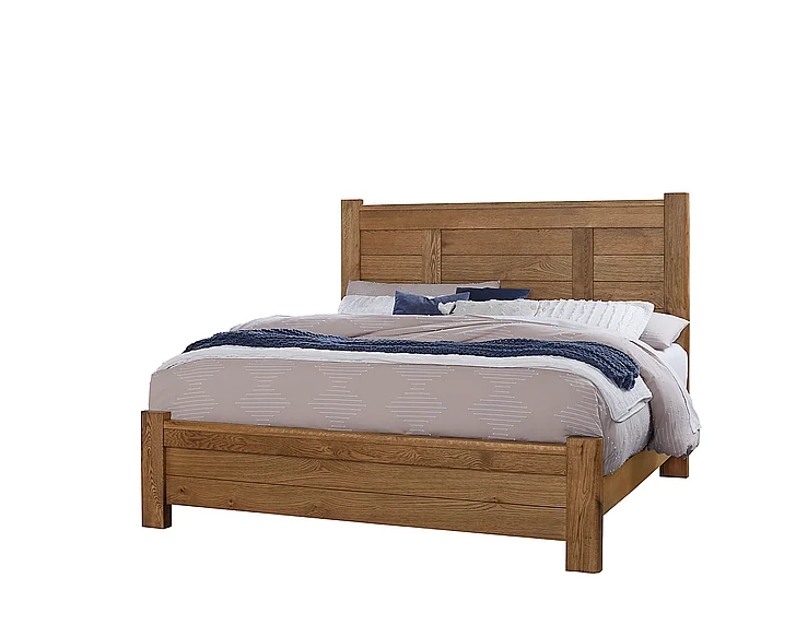 Vaughan-Bassett Crafted Oak Ben Cal King Poster Bed in Natural 790-668-866-944-MS1