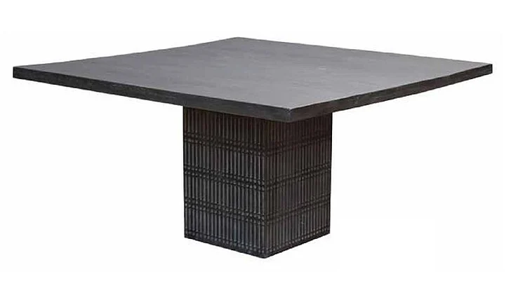 Moti Furniture Sarra Square Gathering Table in Antique Brown