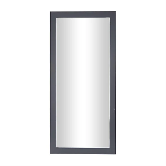 UMA Gray Wood Floor Mirror, 33" x 1" x 70" | 79172 CLOSEOUT