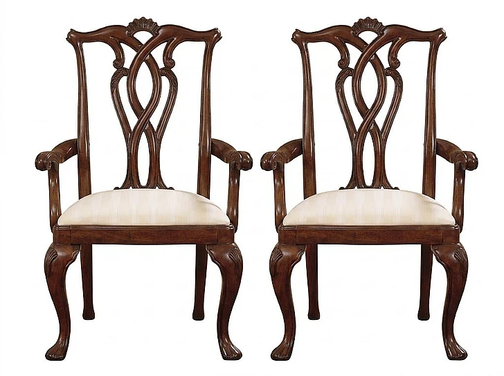 American Drew Cherry Grove Pierced Back Arm Chair (Set of 2) CLOSEOUT
