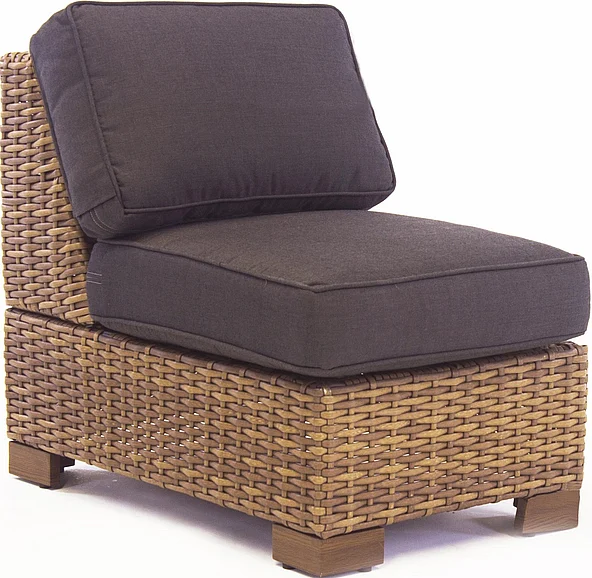 South Sea Outdoor Java Armless Sectional Piece in Honey PF79252HON