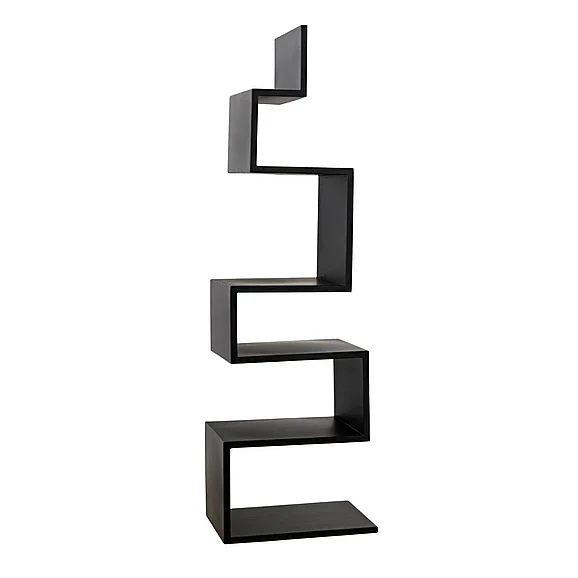 Noir Furniture Laszlo Bookcase in Black Steel GBCS203MTB