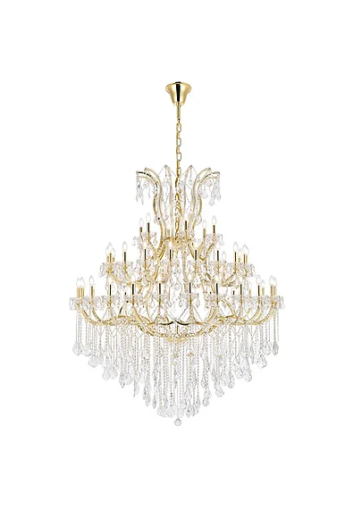 Elegant Maria Theresa 49 Light Gold Chandelier Clear Royal Cut Crystal 2800G60G/RC